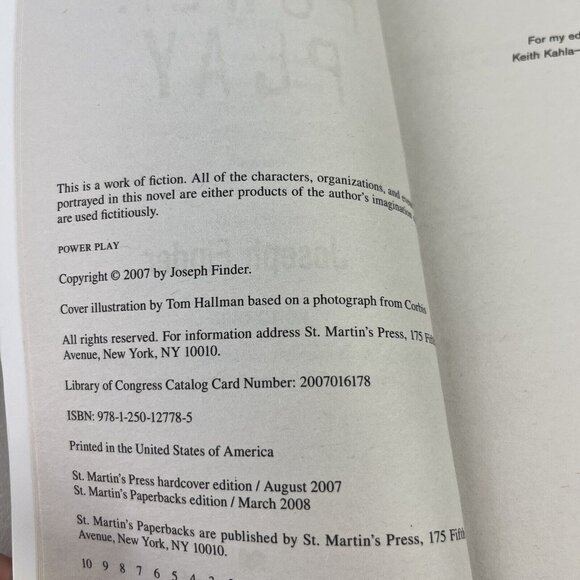 Lot of 2 Joseph Finder Novels Paperback Variety Suspense Books Mixed Lot - Picture 7 of 7